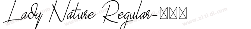 Lady Nature Regular字体转换